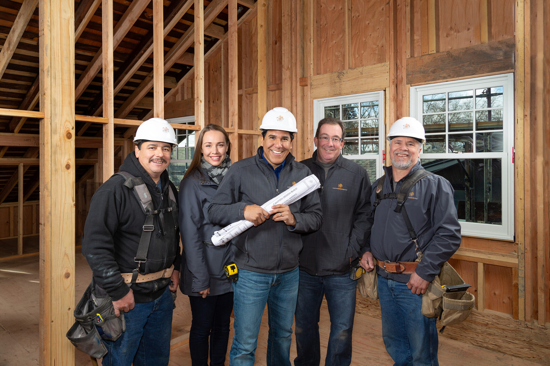 Canyon Design Build Crew on Site of a Remodeling Project