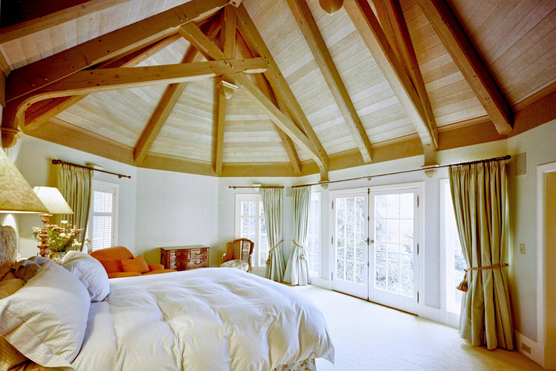 historic storybook-style home originally designed by architect William Yelland, showing restored structural elements and preserved architectural details after a full renovation that blends modern upgrades with the home’s original character.