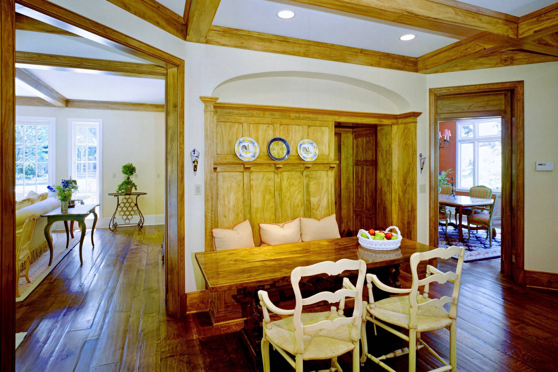 historic storybook-style home originally designed by architect William Yelland, showing restored structural elements and preserved architectural details after a full renovation that blends modern upgrades with the home’s original character.